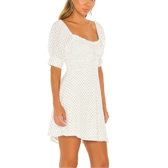 NWOT FAITHFULL THE BRAND Dulcia Smocked Bodice Mini Dress Size 4 - Picture 9 of 16